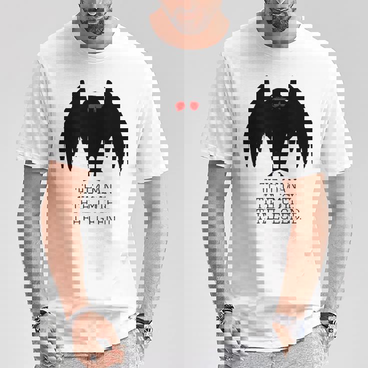 モスマン男女兼用クールクリプティッドモンスターウィアード Tシャツ 面白い贈り物