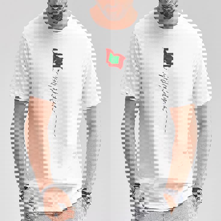 モルディブ、モルディブの国旗 男性 モルディブの国旗 愛国的 Tシャツ 面白い贈り物