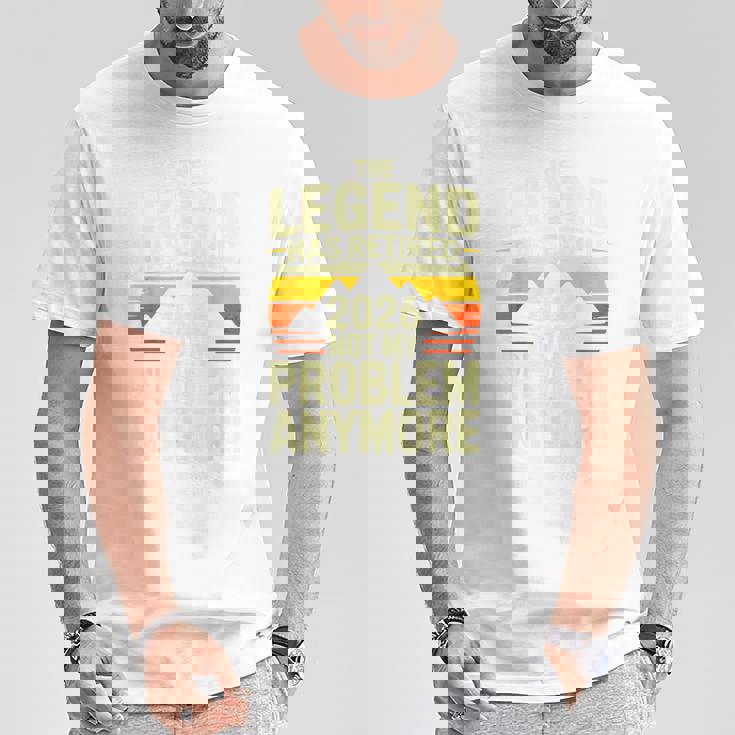 レジェンドが引退した2026年 おかしな退職祝い Tシャツ 面白い贈り物