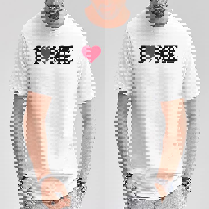 レッドハートデザイン I Love Me Tシャツ 面白い贈り物