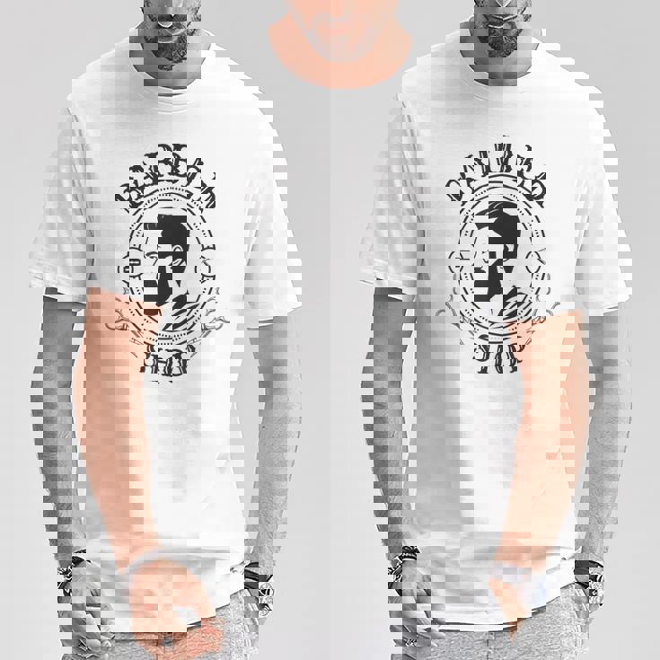 レトロバーバーショップシャツ バーバーtシャツ メンズ Tシャツ 面白い贈り物