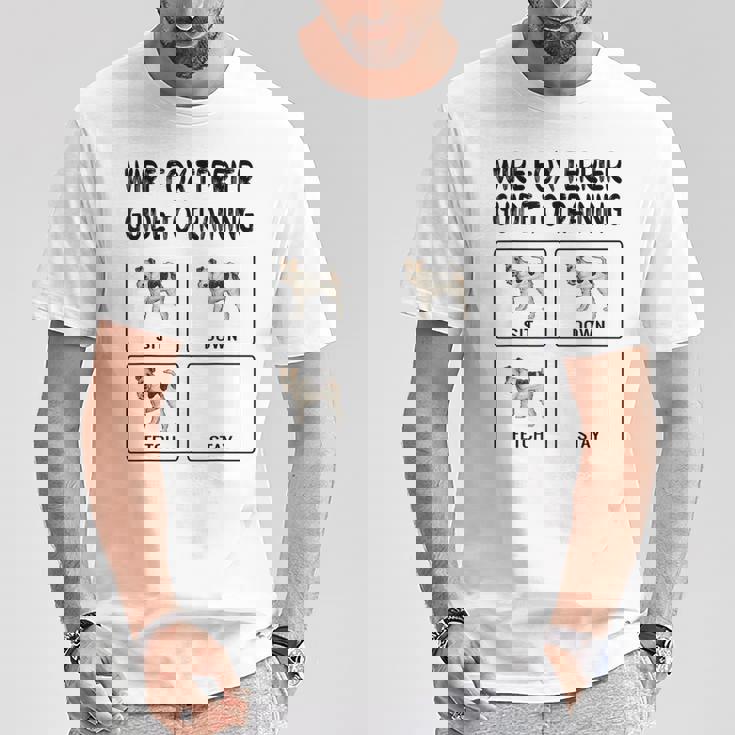 ワイヤーフォックステリアガイド 犬の服従を訓練する Tシャツ 面白い贈り物