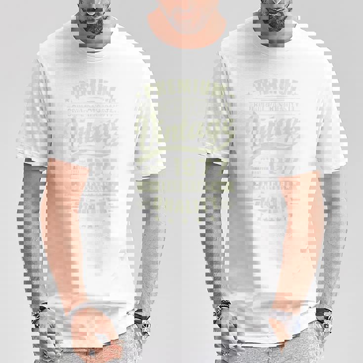 ヴィンテージ 1977 男性用 レトロ 面白い 1977 誕生日 Tシャツ 面白い贈り物
