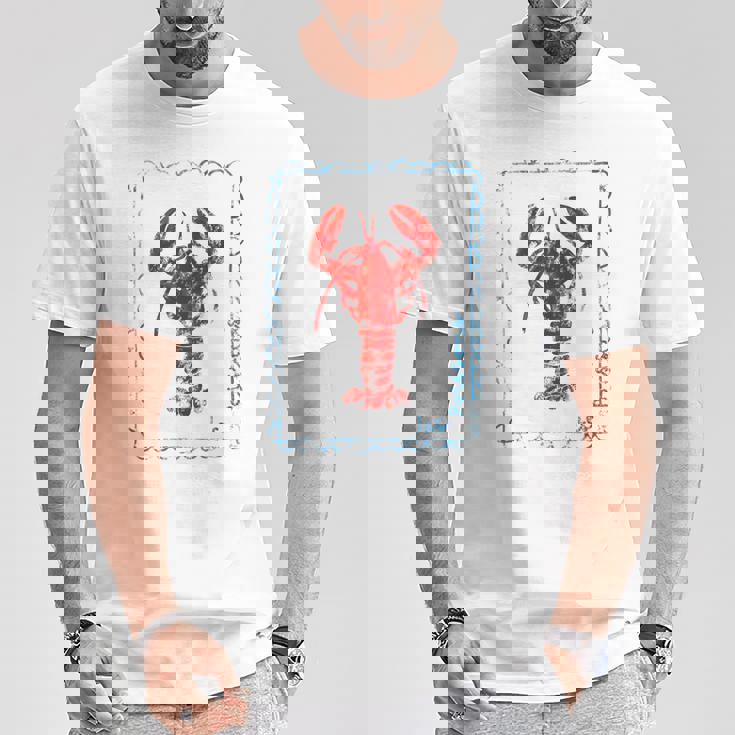 ヴィンテージレッドロブスター Tシャツ 面白い贈り物