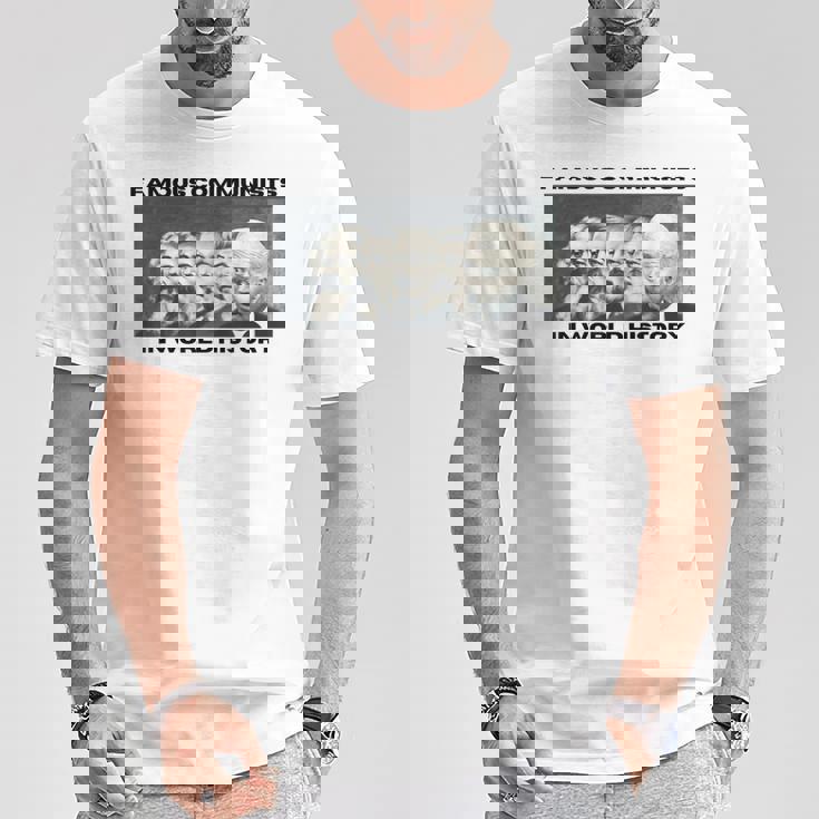 世界史で有名な反バイデン共産主義者 Tシャツ 面白い贈り物