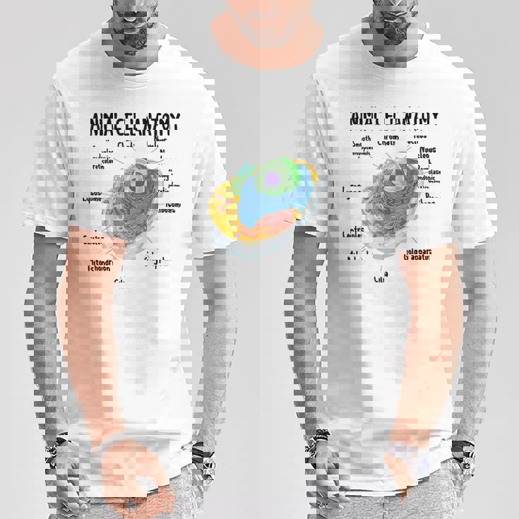 動物細胞の解剖学 生物学者 理科学生 Tシャツ 面白い贈り物