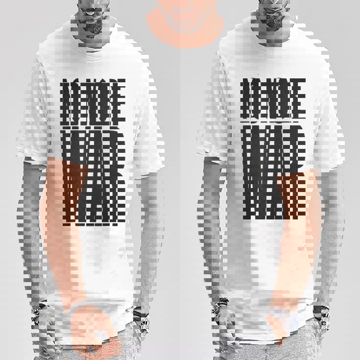 反戦 平和 イスラエル パレスチナ ウクライナ ロシア リビア シリア イエメン クルド トルコ No More War Tシャツ 面白い贈り物