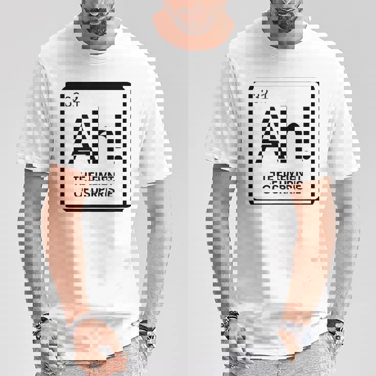 周期表 Ah 驚き元素 化学 科学 駄洒落。 Tシャツ 面白い贈り物