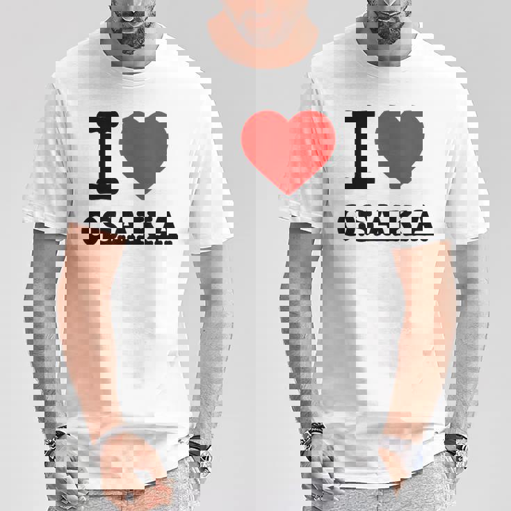 大阪大好き I Love Osaka Tシャツ 面白い贈り物