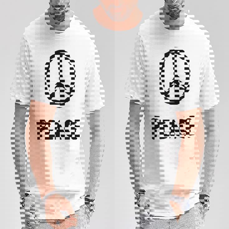 平和の印 平和のシンボル 世界平和 希望 調和 Peaceign World Peaceymbol Hope Tシャツ 面白い贈り物