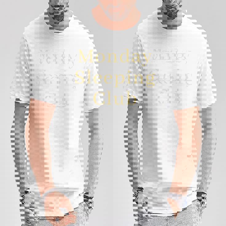 月曜日の睡眠クラブ 長袖tシャツ Tシャツ 面白い贈り物