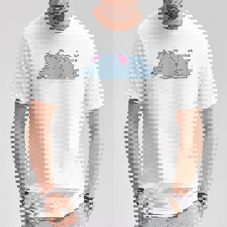 眠っている象 Tシャツ 面白い贈り物