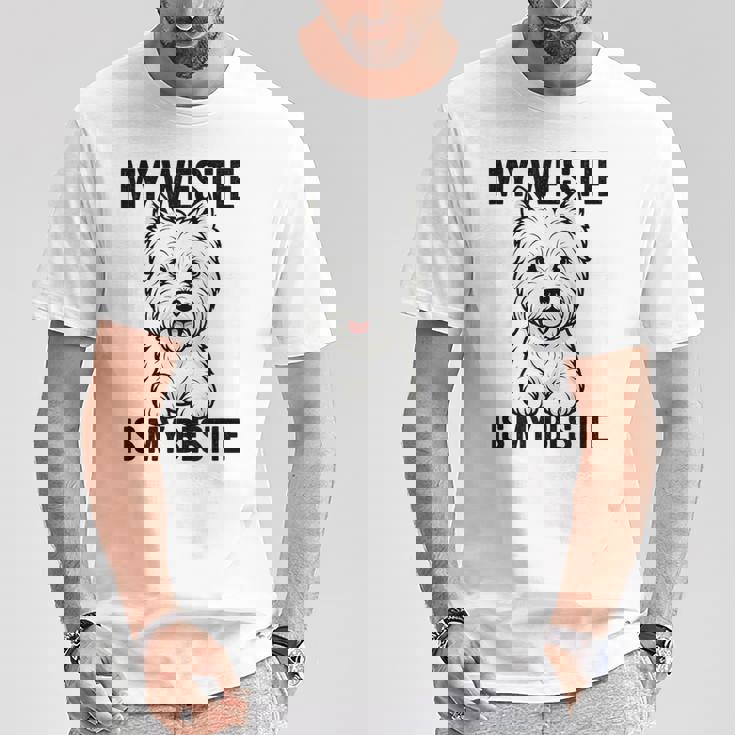 私のウェスティは私のベスティー Tシャツ 面白い贈り物