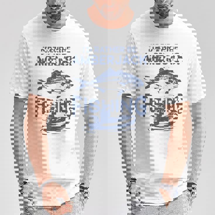 私はむしろなりたい-フィッシャーフィッシャーマンカンパチ釣り Tシャツ 面白い贈り物