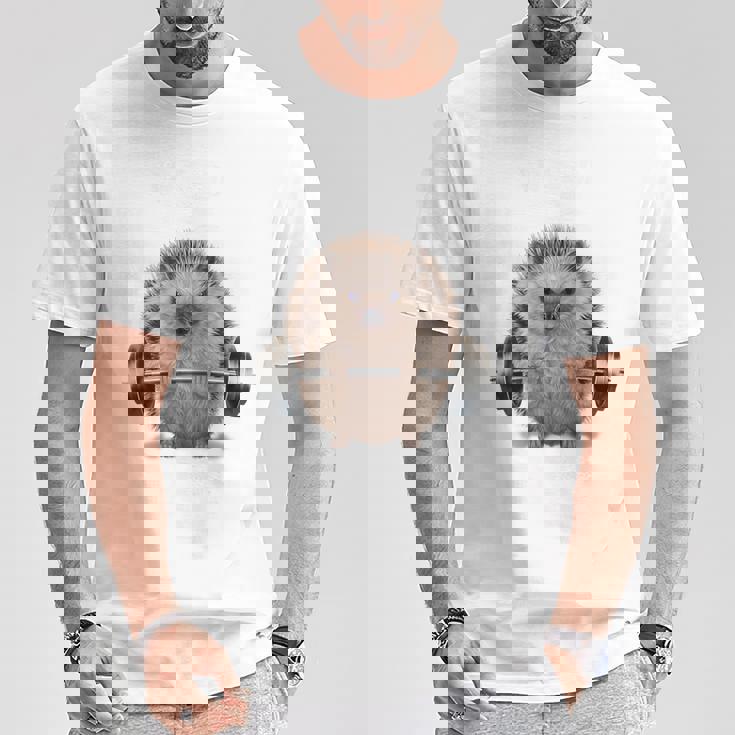 筋トレ ジム やる気がないなら家に帰れ ハリネズミ Tシャツ 面白い贈り物