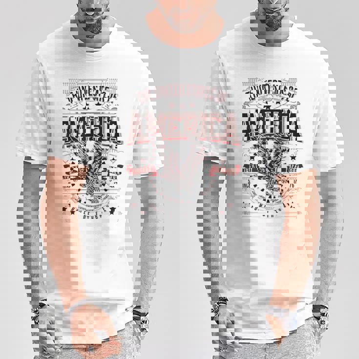 米国アメリカンイーグル アメリカ国旗 パトリオット Usa 男性用 Tシャツ 面白い贈り物