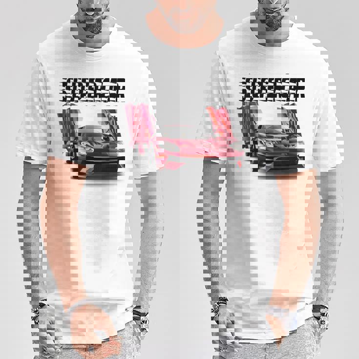 素敵なエキゾチックなスーtシャツ。スポーツカー愛好家に最適。 Tシャツ 面白い贈り物