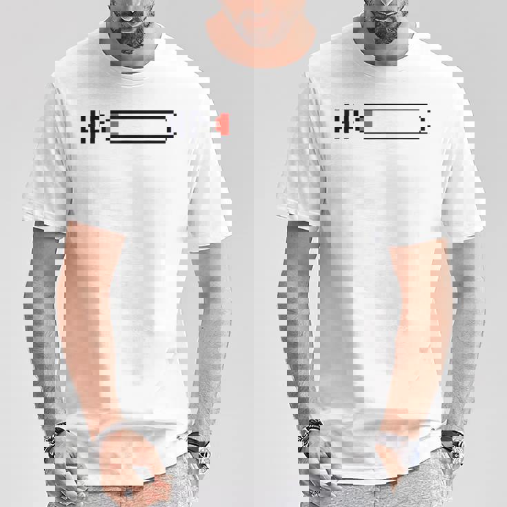 絶不調を伝える ピクセルアートパロディデザイン Tシャツ 面白い贈り物