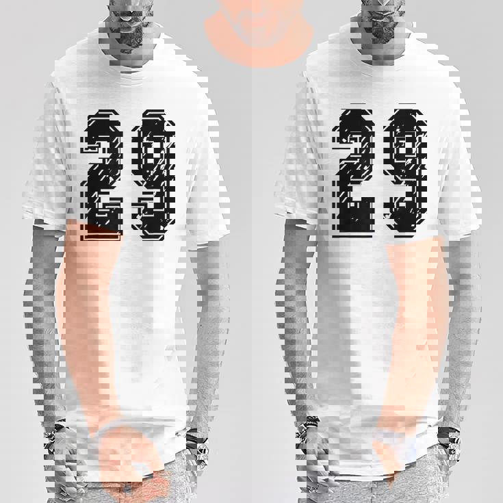 背番号 29 チーム短大スポーツ背番号付きユニフォーム Tシャツ 面白い贈り物