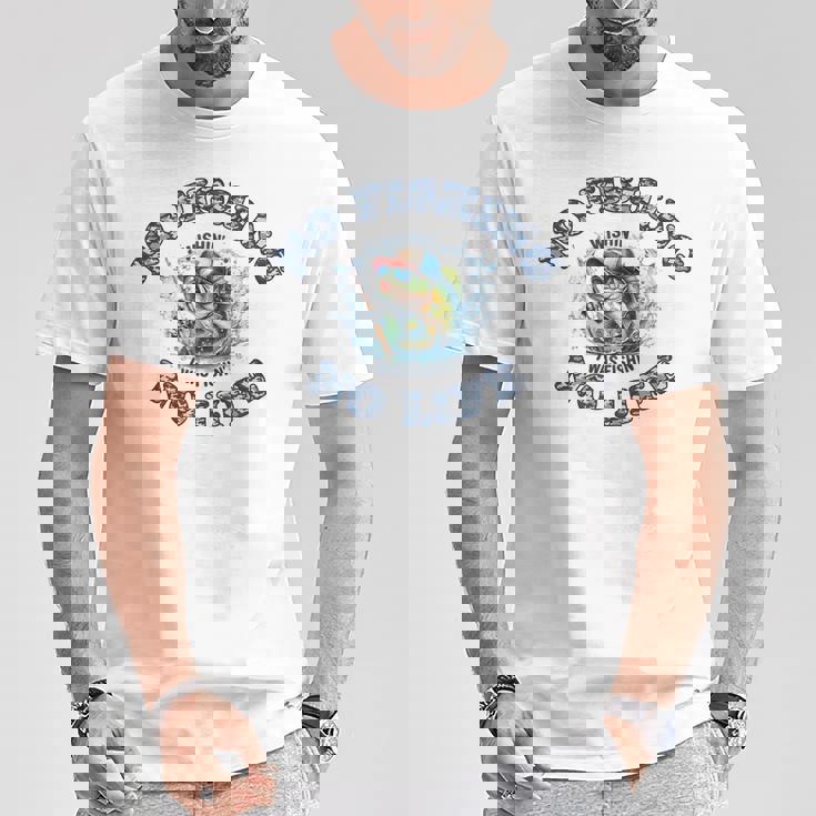 釣り クール バス釣り おもしろ フィッシング ライフ カモフラージュ グラフィック Tシャツ 面白い贈り物