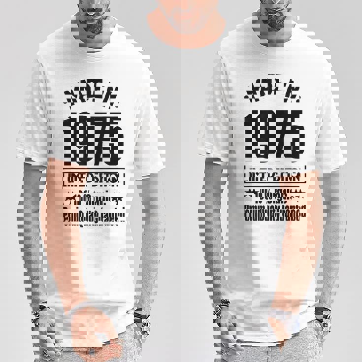 限定版 1975年 誕生日 1975年 1975年生まれ Tシャツ 面白い贈り物