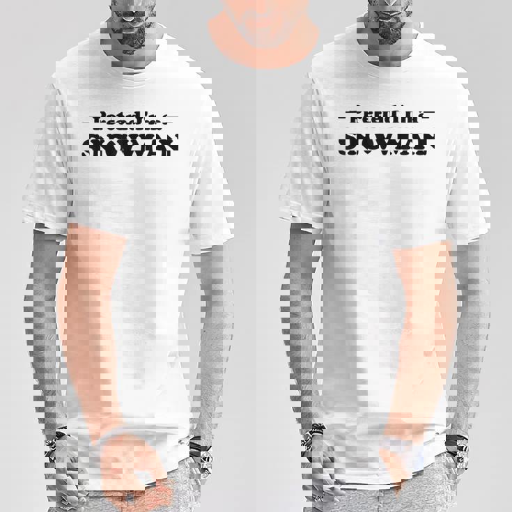 雪だるま ハロウィン コスチューム ごっこ I'm Anowman Tシャツ 面白い贈り物