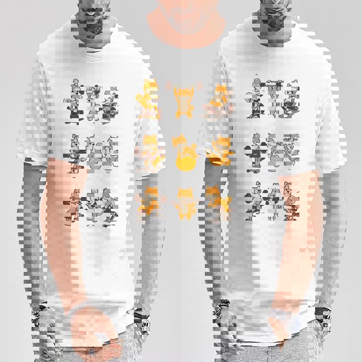 面白いtシャツ 柴犬 筋トレ ジム イヌ グッズ かわいい おもしろ 面白い 服 ネタ おもしろtシャツ Tシャツ 面白い贈り物