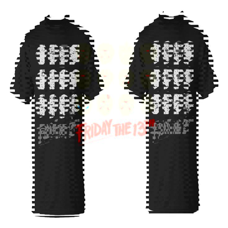 13日の金曜日 ハロウィン デザインマスク 長袖tシャツ Tシャツ