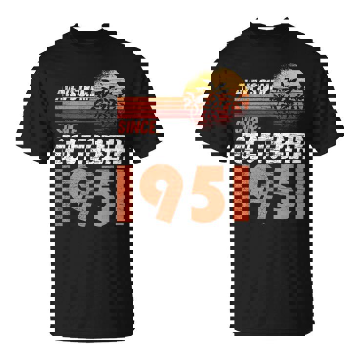 1951年10月 誕生日 Tシャツ