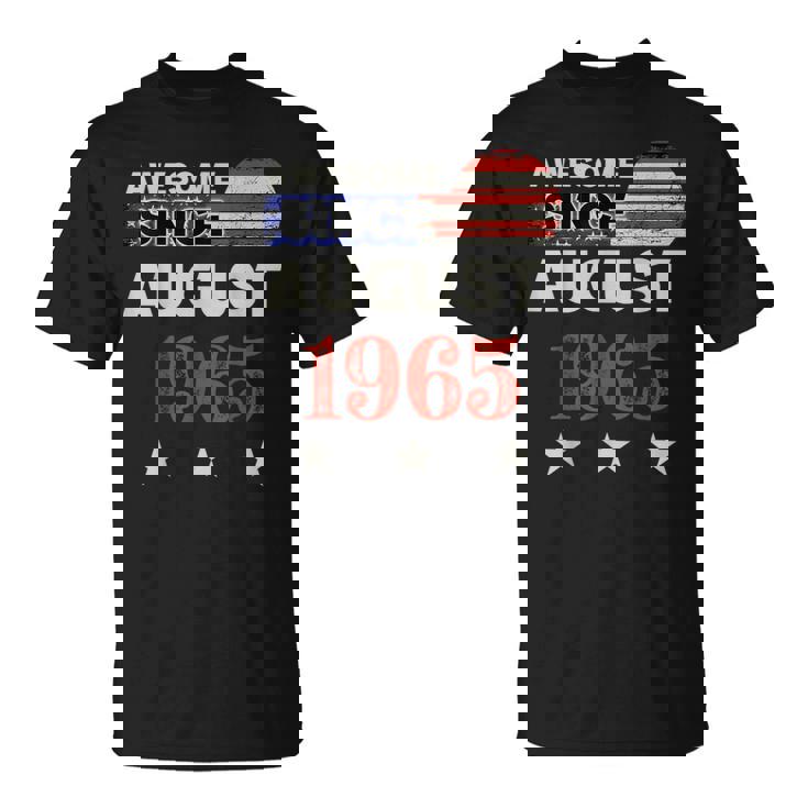 1965年以来素晴らしいヴィンテージアメリカ国旗クラシック1965年8月。 Tシャツ