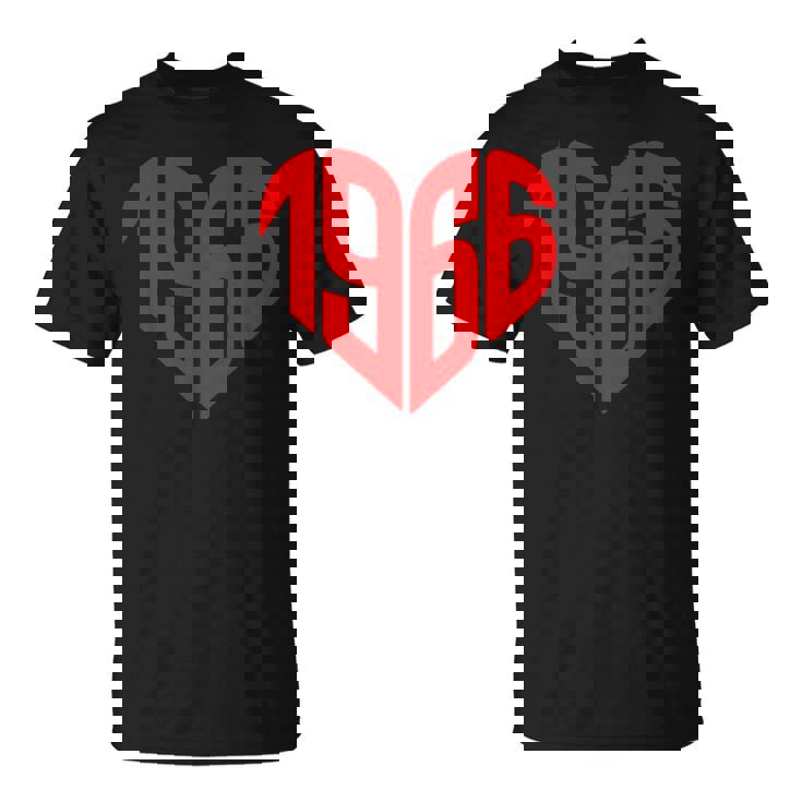 1966 ハート ヴィンテージ 1966年製 ハート型 還暦祝い Tシャツ