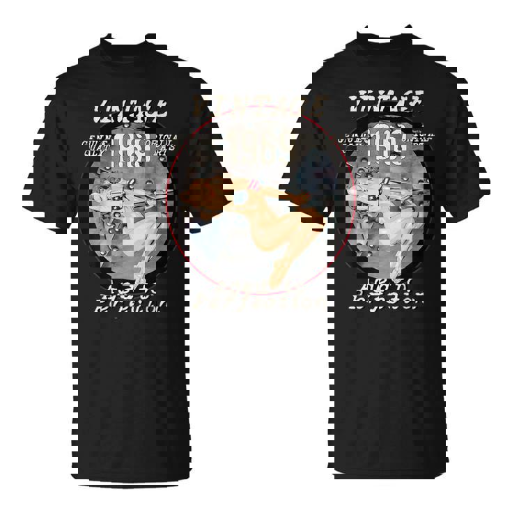 1969 ボンバーノーズアート ホットピンナップ 52歳の誕生日ギフト アンティーク調 Tシャツ