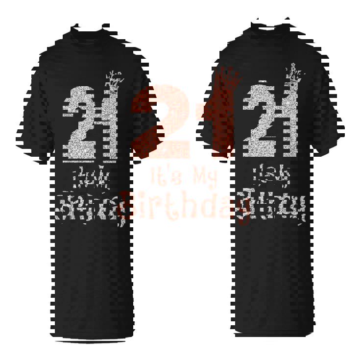 21 It's My Birthday 21歳 Happy 21歳の誕生日 女の子 Tシャツ