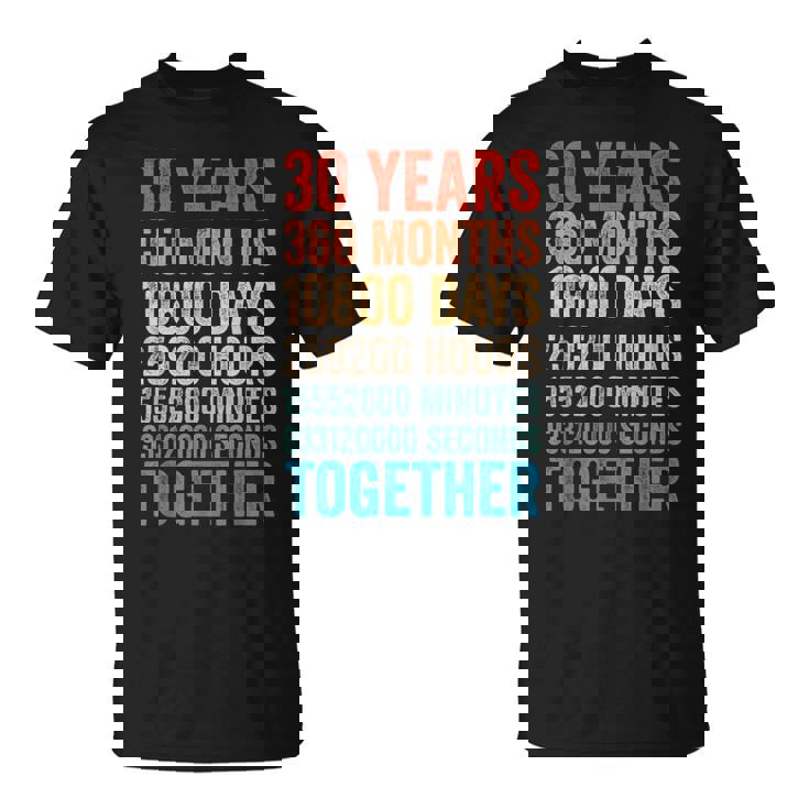 30年記念日 彼 彼女 カップル 30回目の結婚 Tシャツ