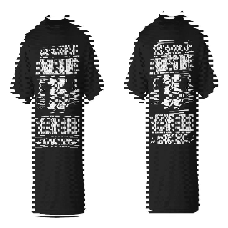 35歳の誕生日プレゼントは私に35年かかりました 良い 面白い 35歳 Tシャツ