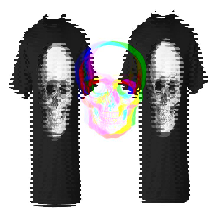 3Dスカル。 Tシャツ