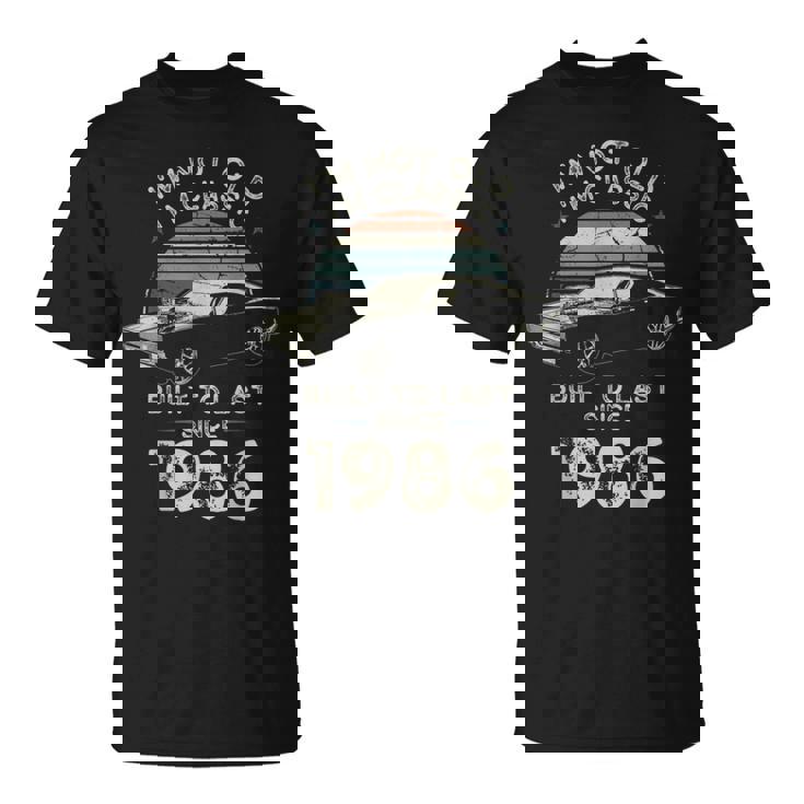 40歳の誕生日 1986年クラシックカー Tシャツ
