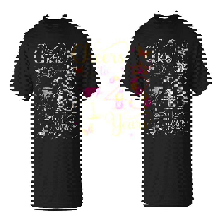 48歳、48歳の女王の誕生日、48歳の誕生日に乾杯。 Tシャツ