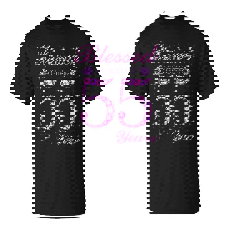 55歳の55歳の誕生日パーティーに神の祝福 Tシャツ