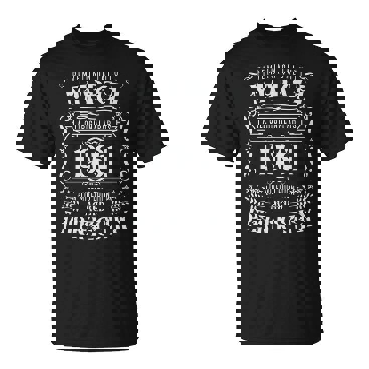 65歳の誕生日伝説は1961年3月に誕生しました。 長袖tシャツ Tシャツ