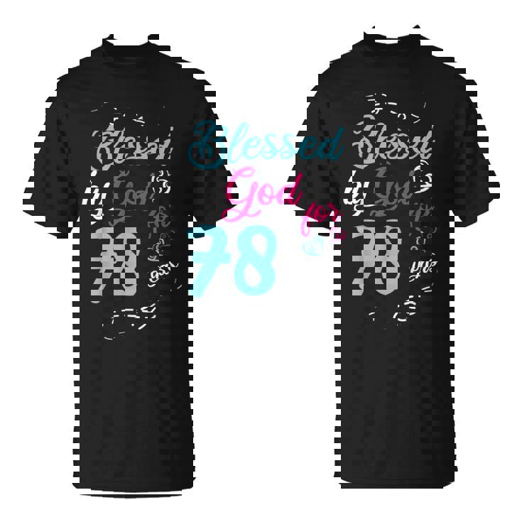 78歳 78歳 誕生日パーティー お祝い 神に祝福 Tシャツ