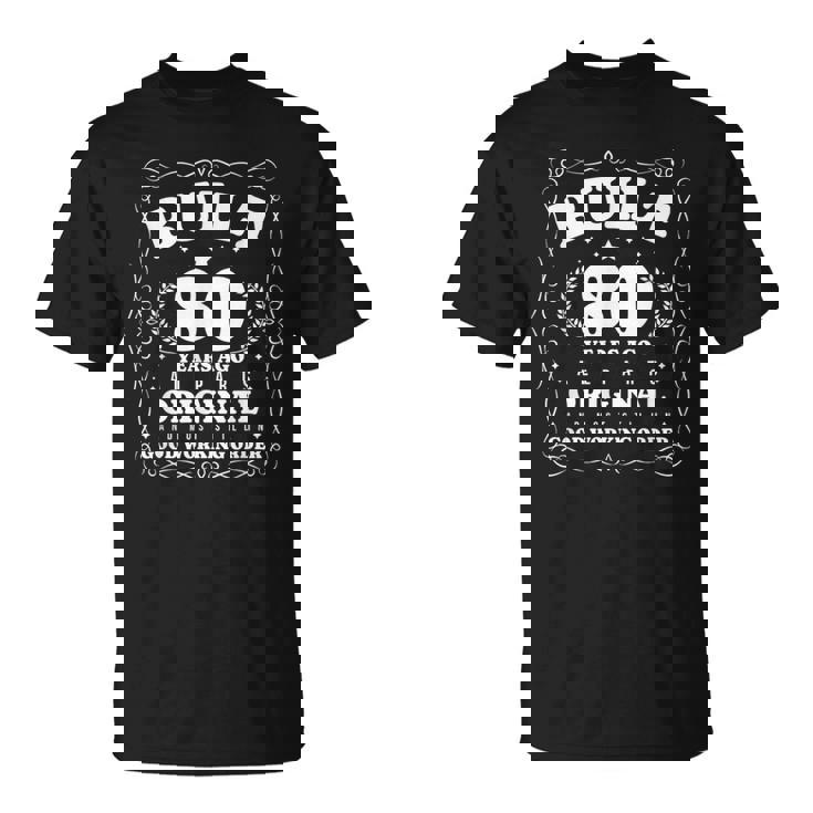 80年前に建てられたヴィンテージファニー80歳の誕生日。 Tシャツ