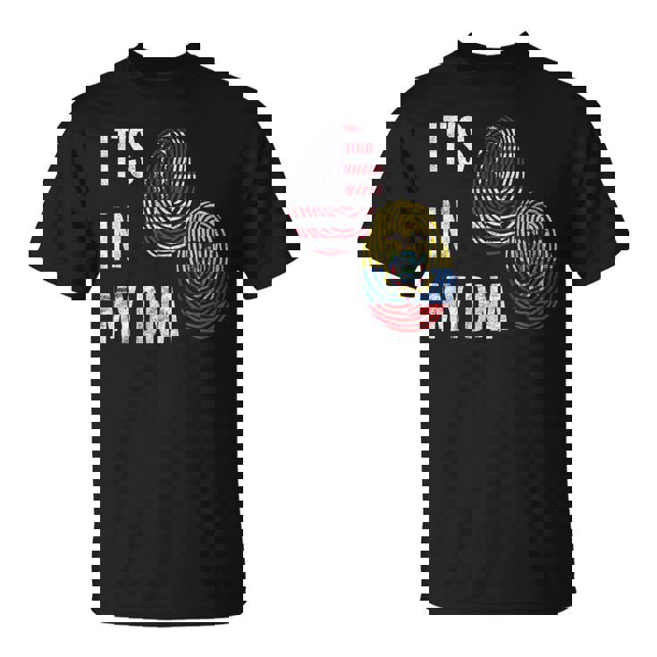 America American USA Ecuador Ecuadorian It's In My DNA Flag T-Shirt