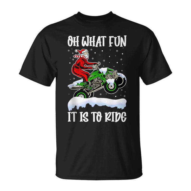 ATV Four Wheeler Oh What Fun It Is To Ride Adventure Tank Top T-Shirt ...
