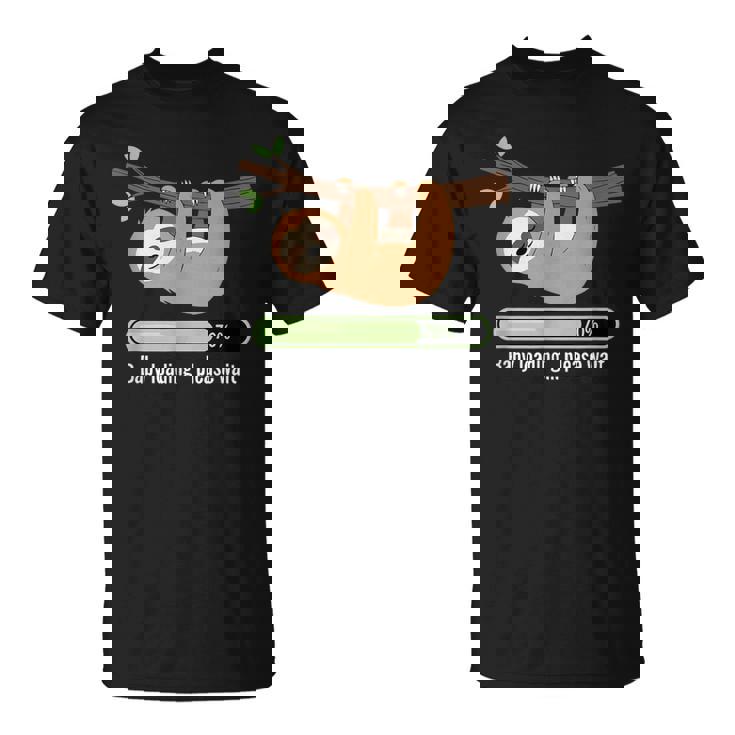 Baby Loading Please Wait ナマケモノのユーモア Tシャツ