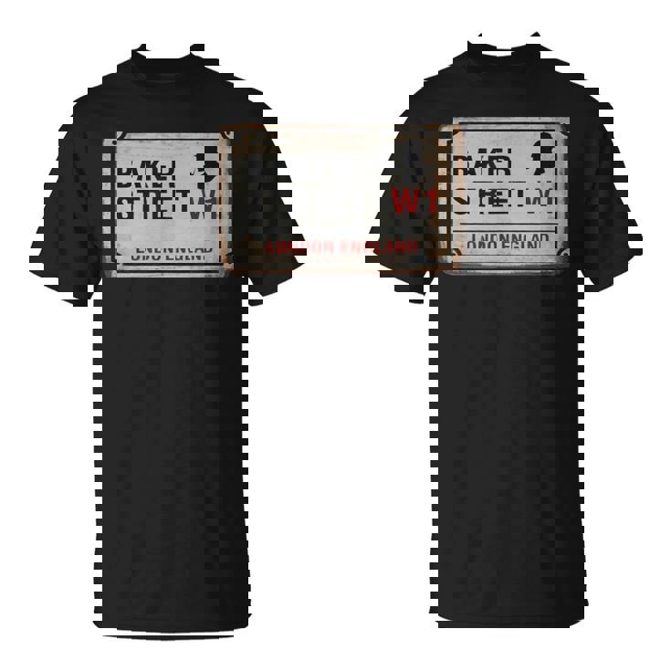 Bakertreet W1 London England Old Rustedstreet サインtシャツ Tシャツ