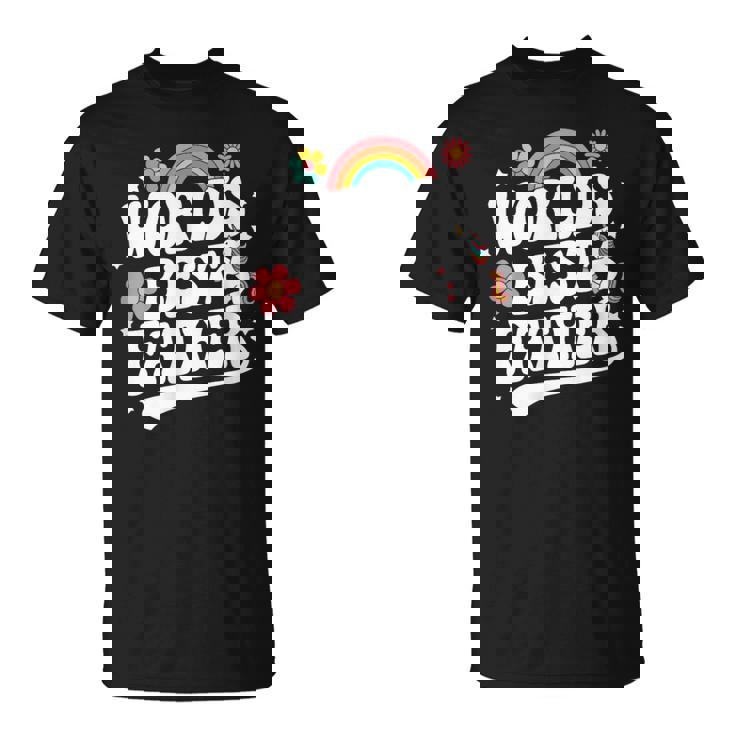 Words Best Father Pink Father’S Day Tシャツ