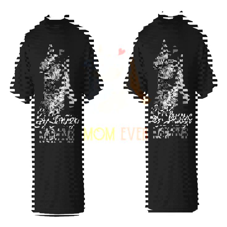 Bestchnauzer Mom Ever Dog Mama 母の日 Tシャツ