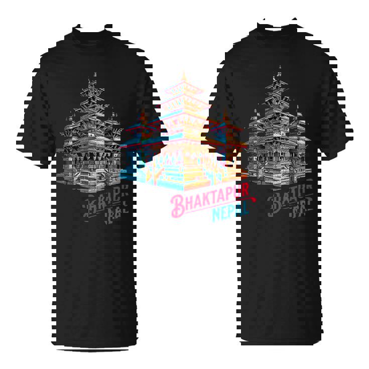 Bhaktapur Durbar スクエア 寺院 ネパール建築 Tシャツ
