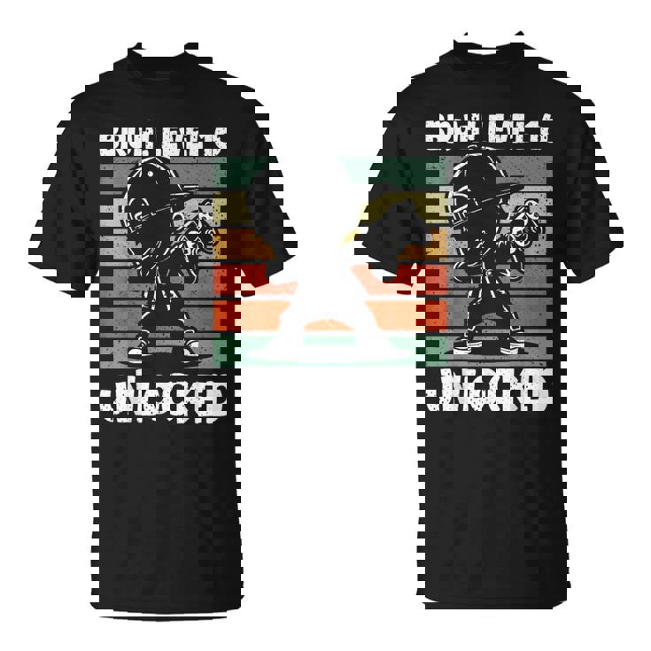 Bruh Nivel 16 Desbloqueado 16 Años Niño 16 Cumpleaños Dabbing Boy Camiseta unisex